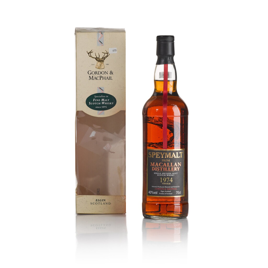 View full screen - View 1 of Lot 177. Macallan Gordon & MacPhail Speymalt 40.0 abv 1974 (1 BT70).