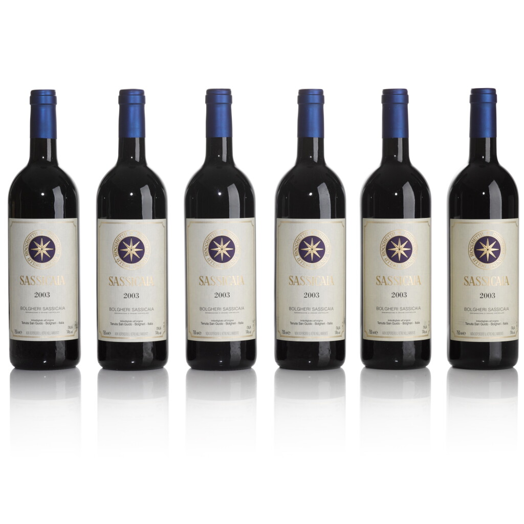 View full screen - View 1 of Lot 733. Sassicaia 2003 (12 BT).