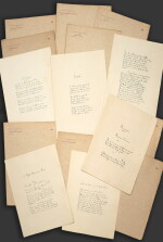 MALLARMÉ. Les Poésies, photolithographiées... Paris, 1887. 9 fascicules in-4, en feuilles. Rare édition originale. 