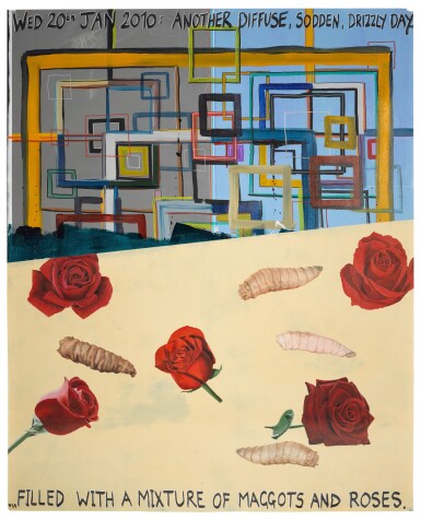 View full screen - View 1 of Lot 501. Wed 20th Jan 2010: Another Diffuse, Sodden, Drizzly Day... Filled With A Mixture of Maggots and Roses.