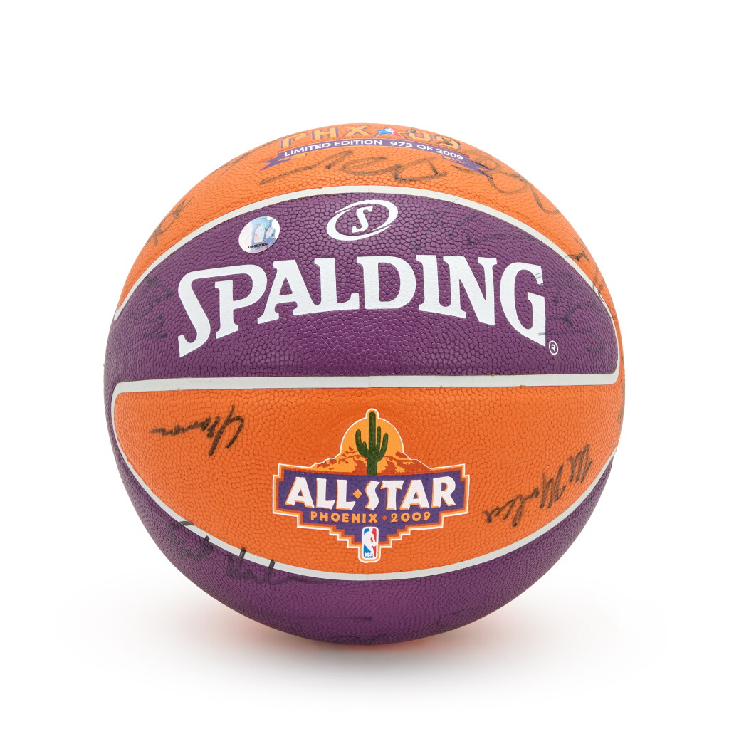 全螢幕檢視 - 查看232009 NBA All-Star Game Multi-Signed Basketball的1
