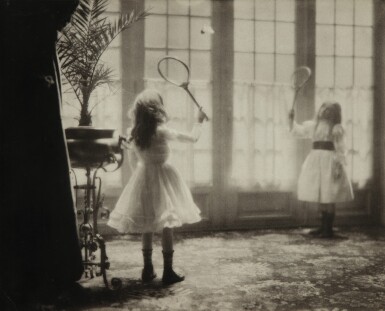 View full screen - View 1 of Lot 193. PIERRE DUBREUIL | 'THE SHUTTLECOCK' (LE VOLANT).