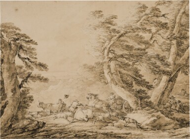 View full screen - View 1 of Lot 298. A Runaway Wagon in a Storm.