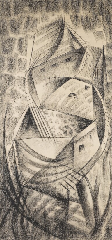 View full screen - View 1 of Lot 2. Untitled (Townscape).