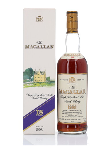 View full screen - View 1 of Lot 16. The Macallan 18 Year Old Sherry Oak 43.0 abv 1980 (1 Bottle 75cl).