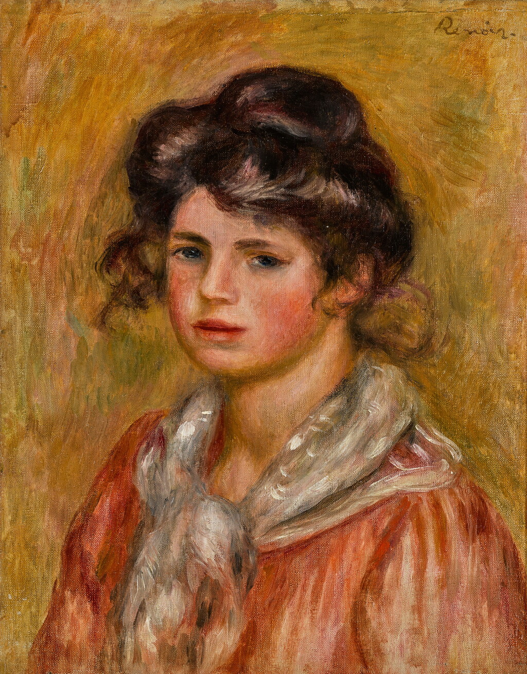 View full screen - View 1 of Lot 323. Jeune fille au fichu blanc (Gabrielle).