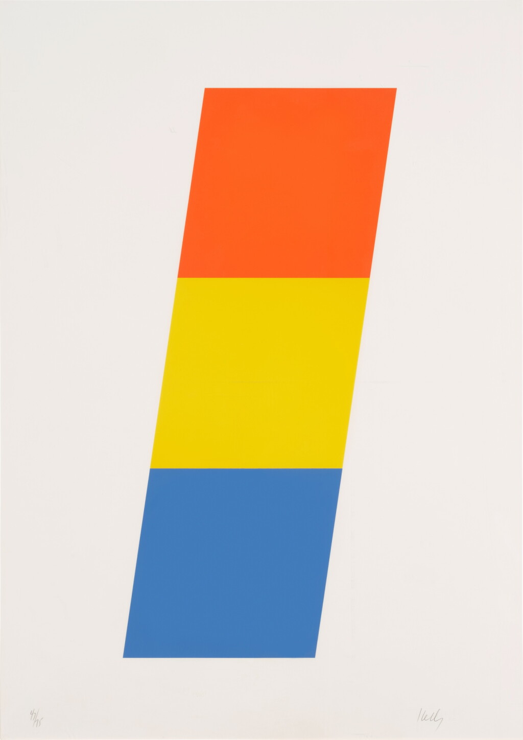 Voir en plein écran - Voir 1 du lot 67. Red-Orange Yellow Blue, from Series of Ten Lithographs (A. 62).
