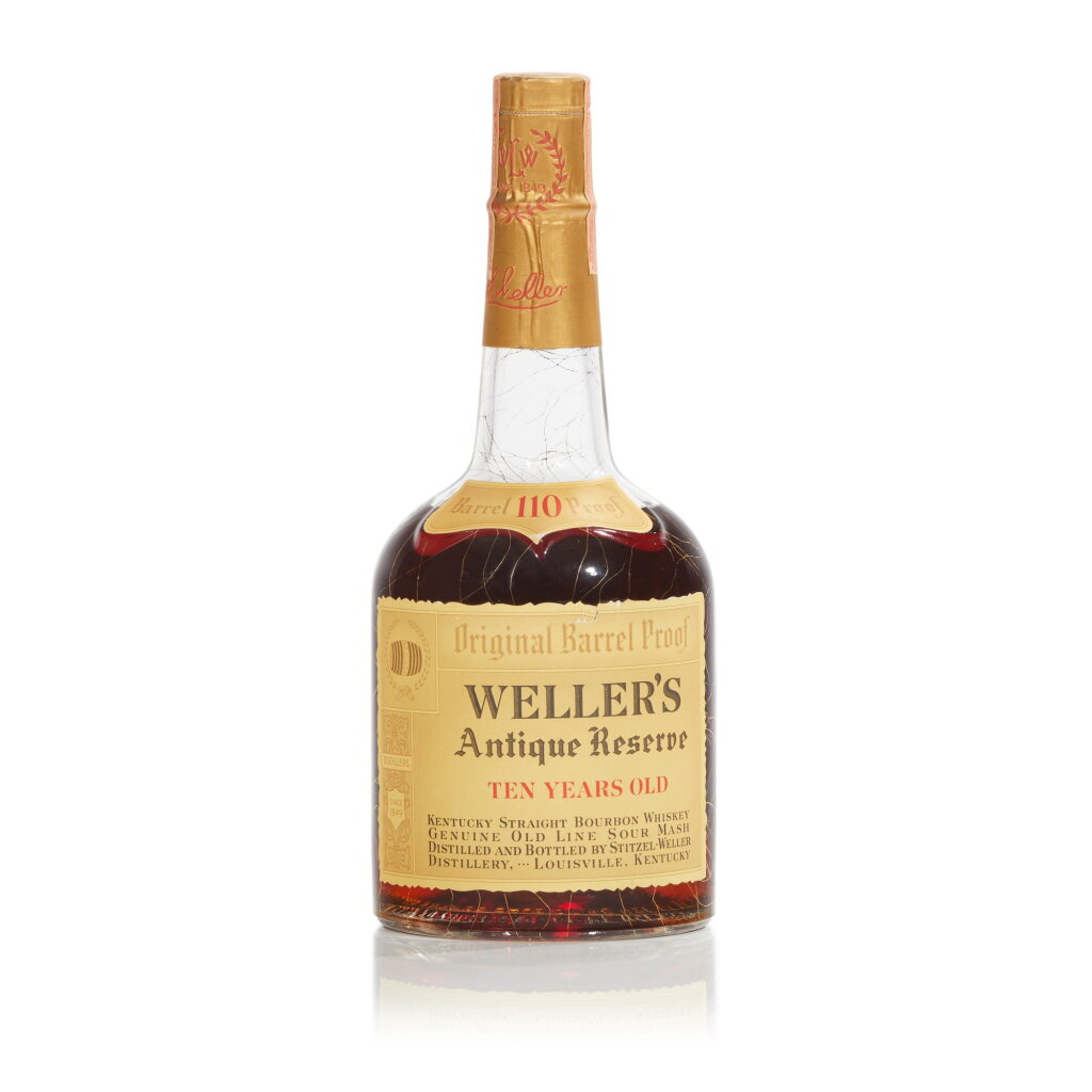 View full screen - View 1 of Lot 488. Weller's Antique Reserve 10 Year Old 110 proof NV (1 45QT).