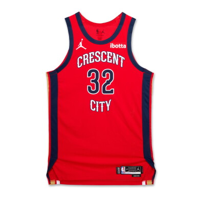 View full screen - View 1 of Lot 64. EJ Liddell ‘Rookie Debut’ New Orleans Pelicans 2023-2024 Game Worn Statement Edition Jersey .