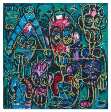 View full screen - View 1 of Lot 580. Aboudia 阿布迪亞 | Le Maire et Son College 市長和他的學院.