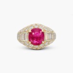 Ruby and Diamond 'Trombino' Ring