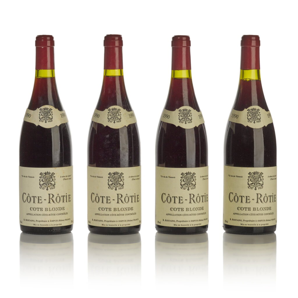View full screen - View 1 of Lot 292. Côte Rôtie, Côte Blonde 1990 René Rostaing (12 BT).