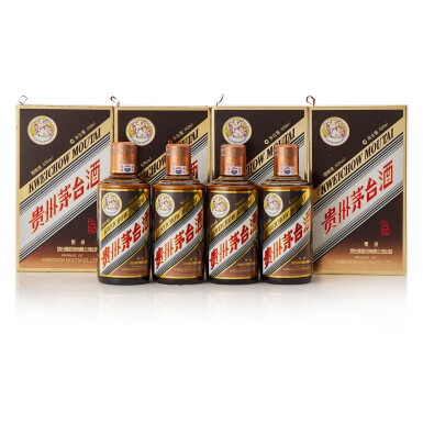 View full screen - View 1 of Lot 9826. 2022年產 貴州茅台酒 彩釉珍品 Kweichow Flying Fairy Caiyou Precious Moutai 2022 (4 BT50).
