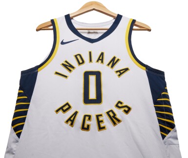 View full screen - View 1 of Lot 71. Tyrese Haliburton Indiana Pacers 2023-2024 In-Season Tournament Finals Game Worn Association Edition Jersey | Double-Double .