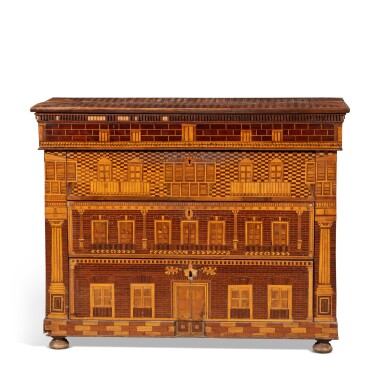 View full screen - View 1 of Lot 269. A marquetry commode, Spain, probably Mallorca, Charles IV, circa 1790 | Commode en marqueterie d'époque Charles IV d'Espagne, vers 1790, probablement Majorque.