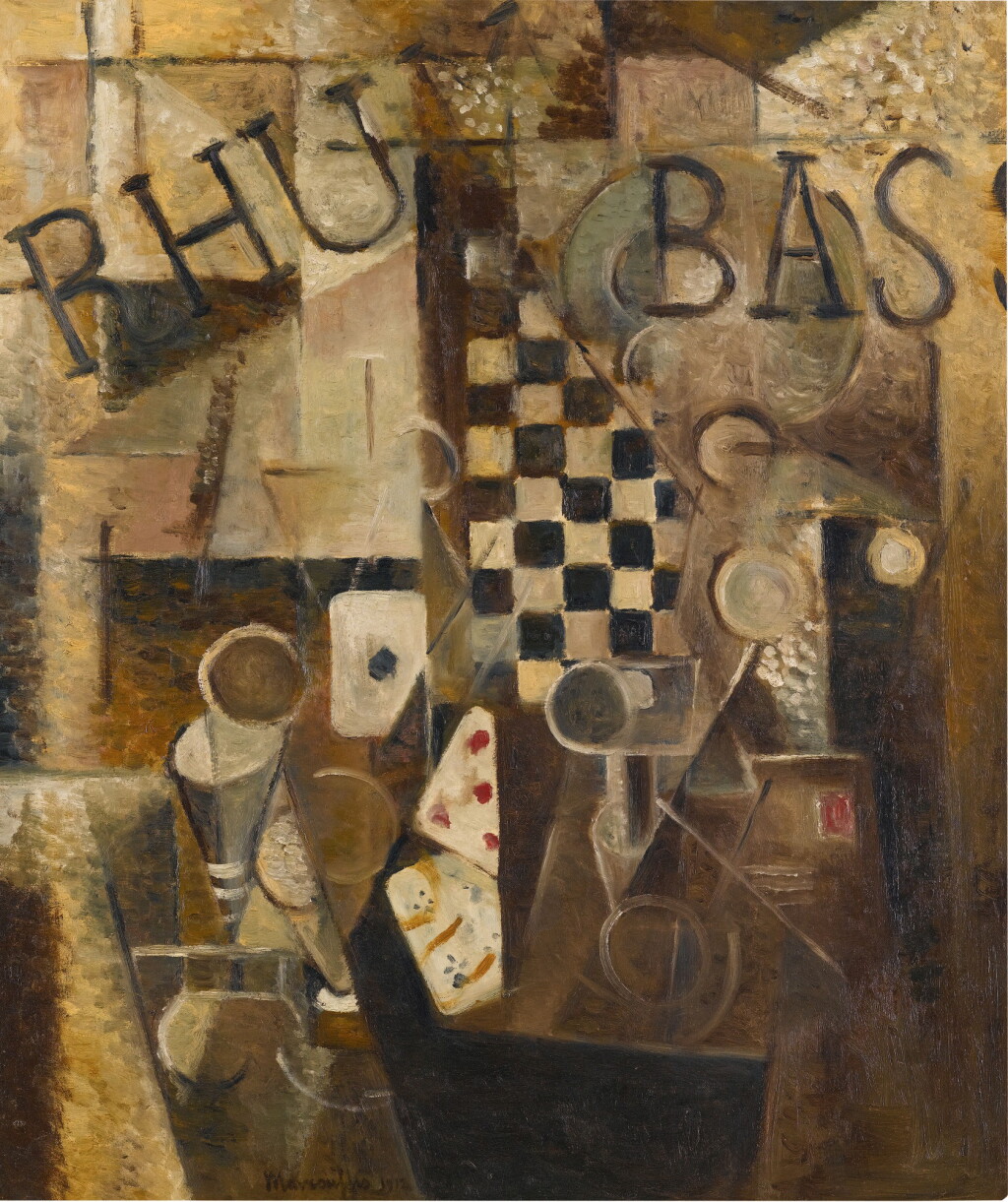 View full screen - View 1 of Lot 141. Nature morte au damier/rhum/bass.