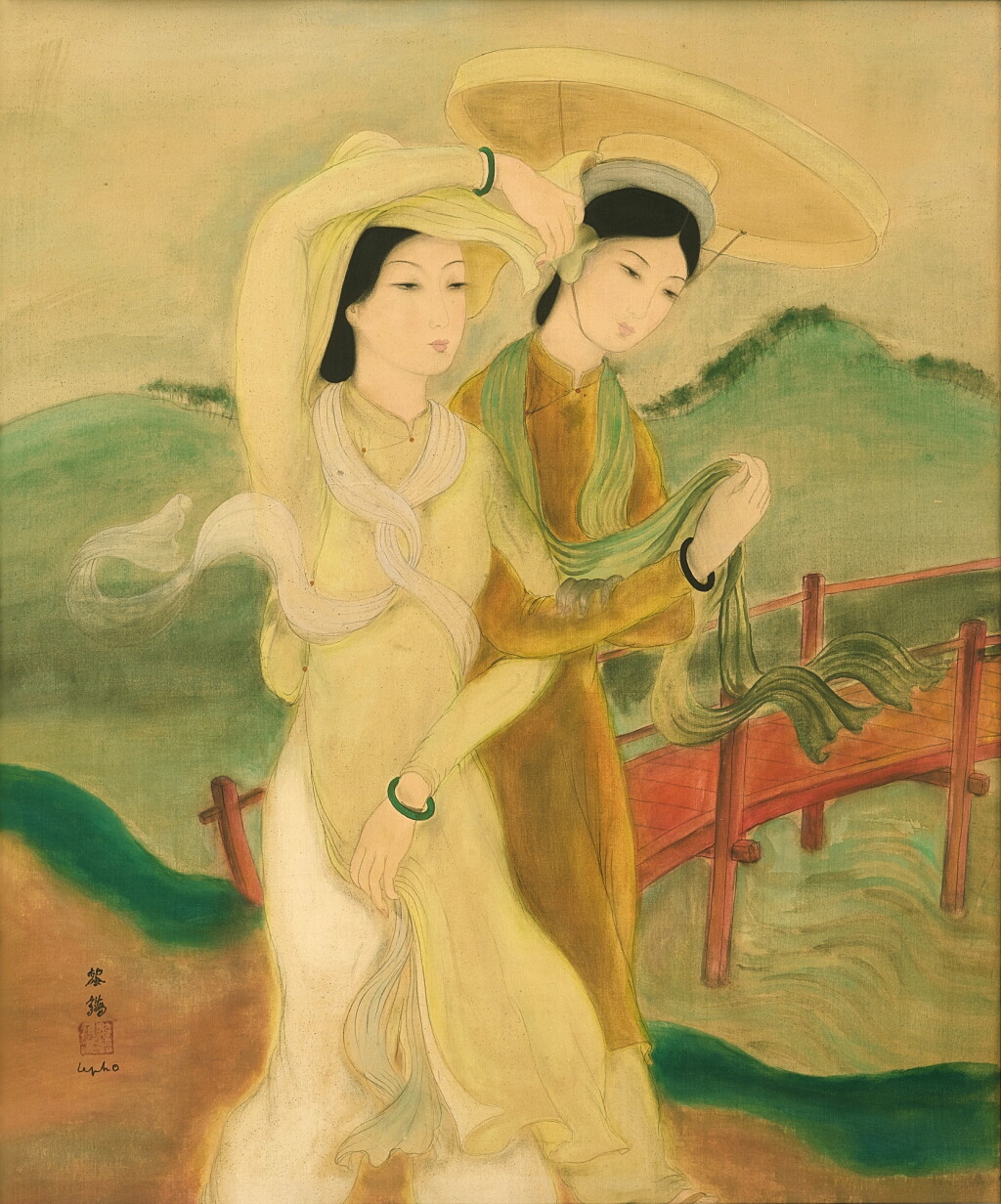 View full screen - View 1 of Lot 721. Le Pho 黎譜 | Two ladies 兩位仕女.