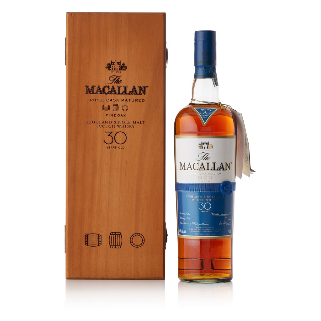 View full screen - View 1 of Lot 6021. The Macallan 30 Year Old Fine Oak Triple Cask 43.0 abv NV (1 BT70).