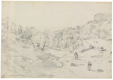 View full screen - View 1 of Lot 53. Marino. Vallée avec un cavalier et une Italienne.