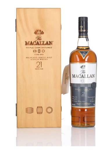 View full screen - View 1 of Lot 39. The Macallan 21 Year Old Fine Oak 43.0 abv NV (1 BT 75cl).