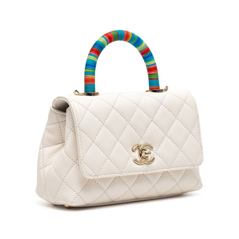 White Quilted Chevre Extra Mini Handbag Sotheby S White Quilted Chevre Extra Mini Handbag Sotheby S