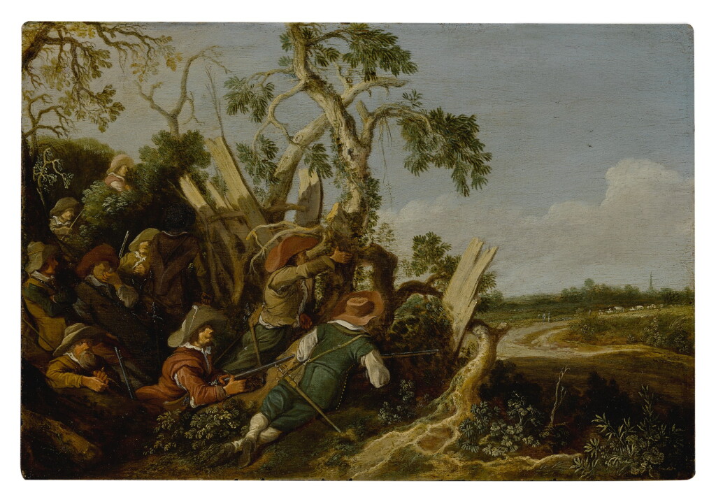 View full screen - View 1 of Lot 540. Soldiers preparing an ambush.