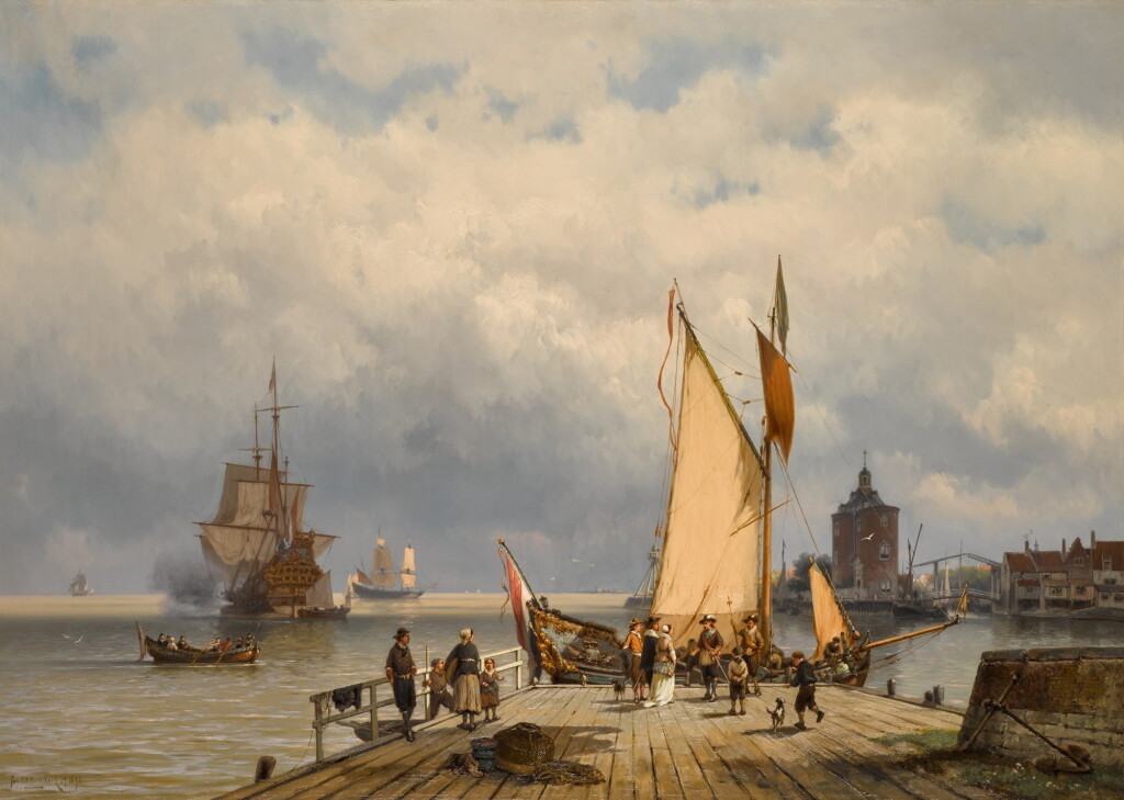 View full screen - View 1 of Lot 36. The Port at Enkhuizen.