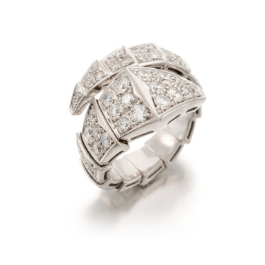 View full screen - View 1 of Lot 208. BULGARI | DIAMOND 'SERPENTI' RING (ANELLO IN DIAMANTI).