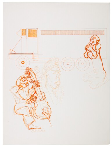 View full screen - View 1 of Lot 88. DUMILE FENI | A PAIR OF PREPARATORY STUDIES .