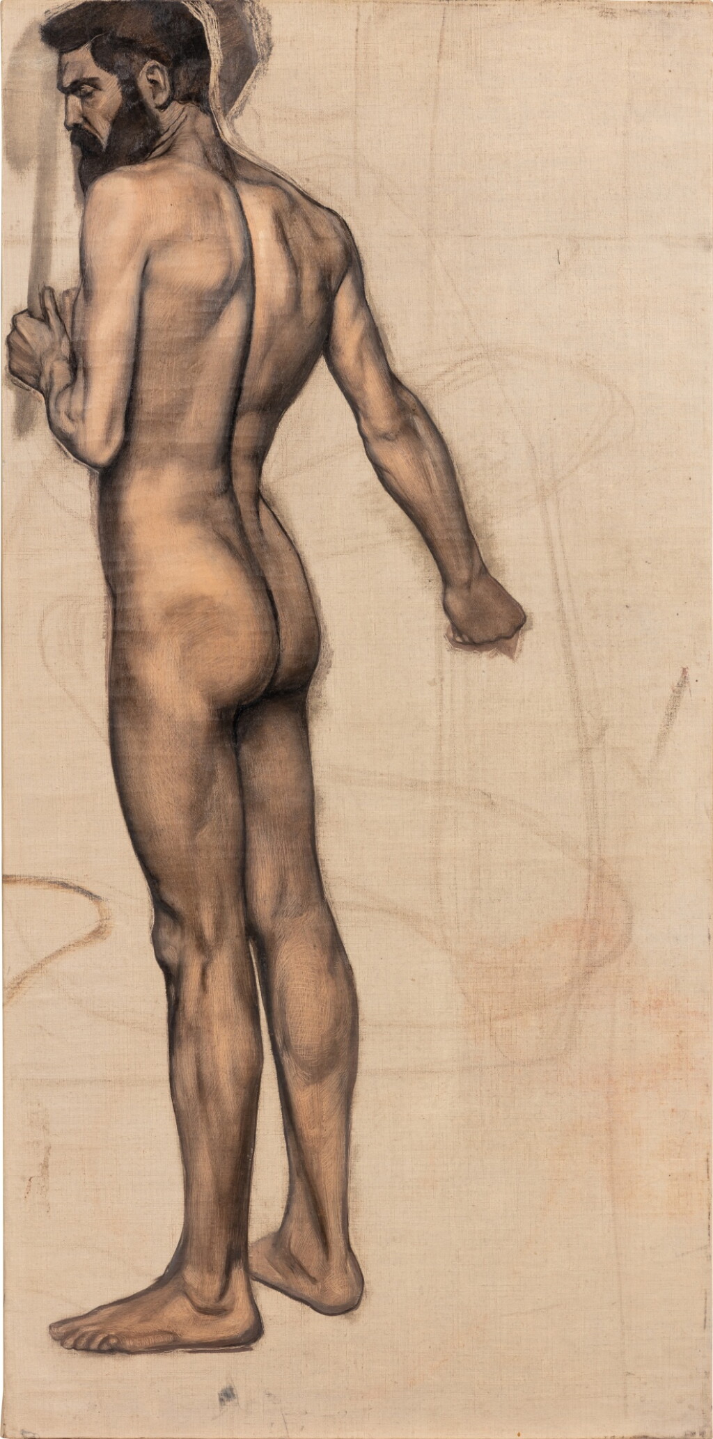 View full screen - View 1 of Lot 37. Study for The Mythe of the cave | Etude pour Le mythe de la caverne.