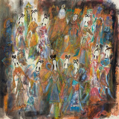 View full screen - View 1 of Lot 6022. 馮葉 戲劇人物 | Feng Ye, Opera Figures.