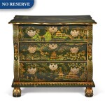 A Dutch Rococo Chinoiserie Commode, 18th Century and Later
