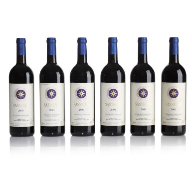 View full screen - View 1 of Lot 596. Sassicaia 2003 (12 BT).