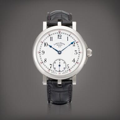 View full screen - View 1 of Lot 2148. Friedrich August I A white gold wristwatch with enamel dial, Circa 2010 | Friedrich August I 白金腕錶,備琺瑯錶盤,約2010年製.