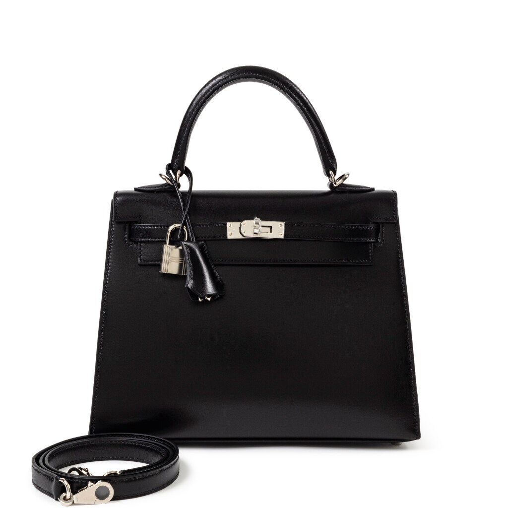 View full screen - View 1 of Lot 21. Black Box Kelly 25 Sellier Palladium Hardware, 2024.