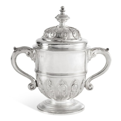 View full screen - View 1 of Lot 569. A George I Silver Cup and Cover, Benjamin Pyne, London, 1718.