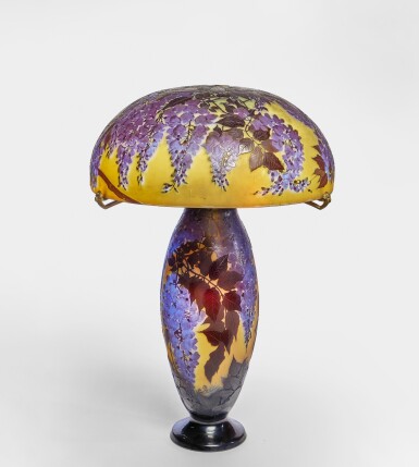 View full screen - View 1 of Lot 196. "Wisteria" Table Lamp.