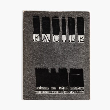 View full screen - View 1 of Lot 107. Facile. 1935. Broché. Édition originale. Exemplaire sur vélin. Envoi de Paul Éluard..