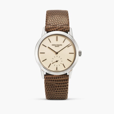 View full screen - View 1 of Lot 2373. Calatrava, Reference 3718 | A limited edition stainless steel wristwatch, Made for the Japanese market to commemorate the 150th anniversary of Patek Philippe, Circa 1989.