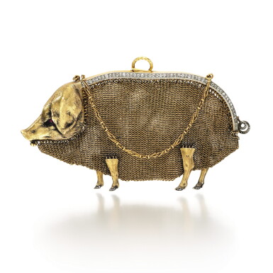 View full screen - View 1 of Lot 325. Ruby and diamond evening bag.