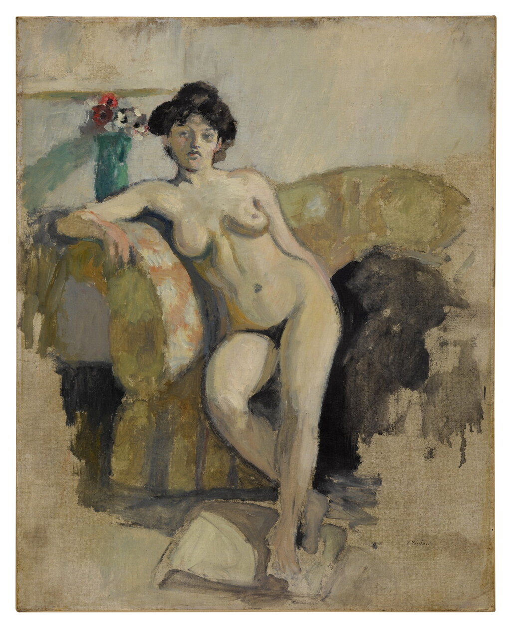 View full screen - View 1 of Lot 252. Seated Nude on a Sofa.