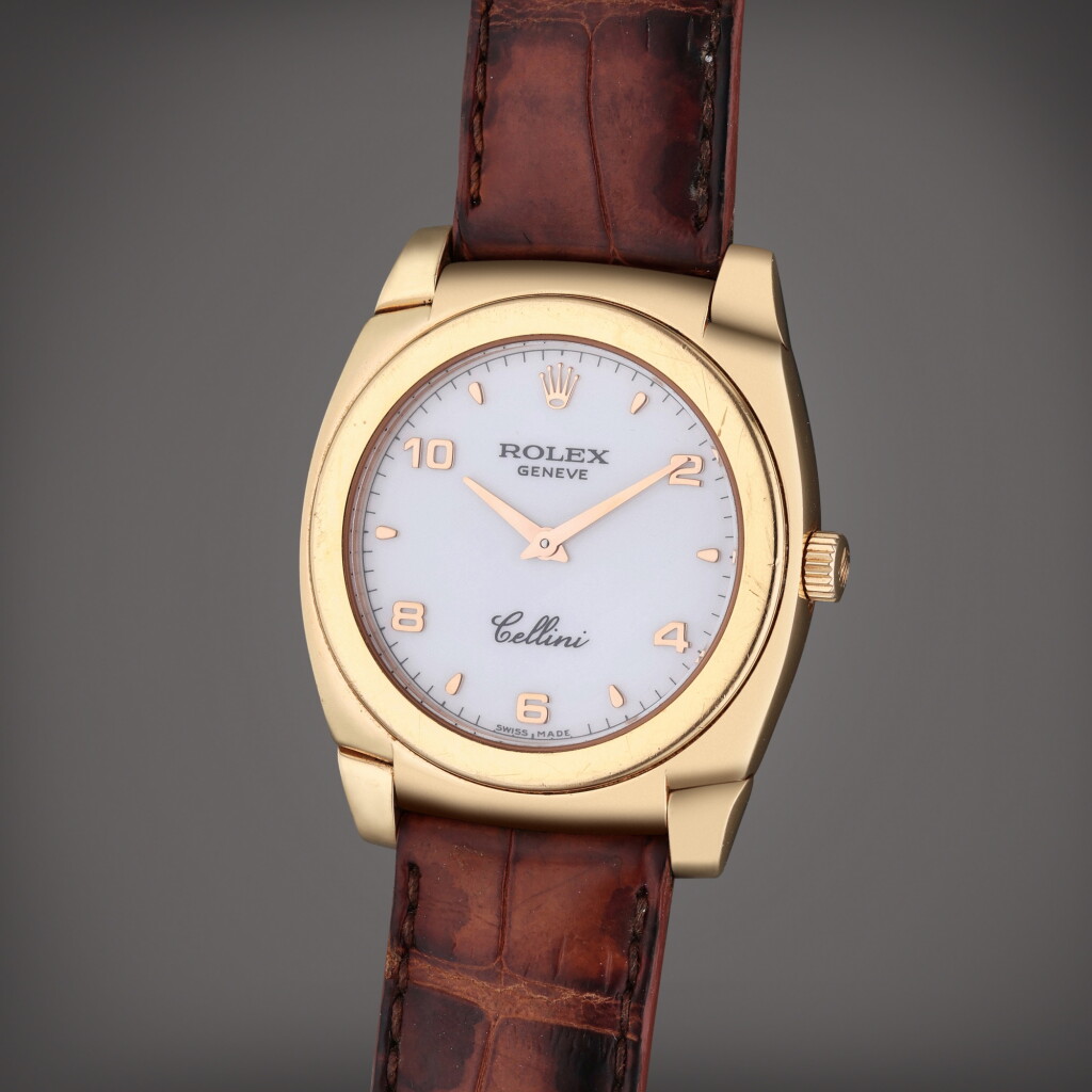 View full screen - View 1 of Lot 500. Reference 5320 Cellini | A pink gold wristwatch, Circa 2004.