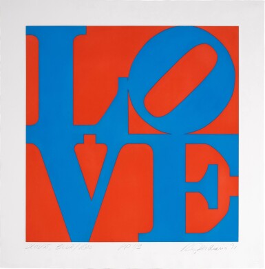 View full screen - View 1 of Lot 1050. Love (Blue/Red) (Sheehan 153).