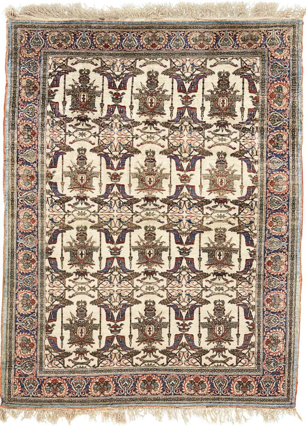 View full screen - View 1 of Lot 286. A SILK TABRIZ RUG, NORTHWEST PERSIA.