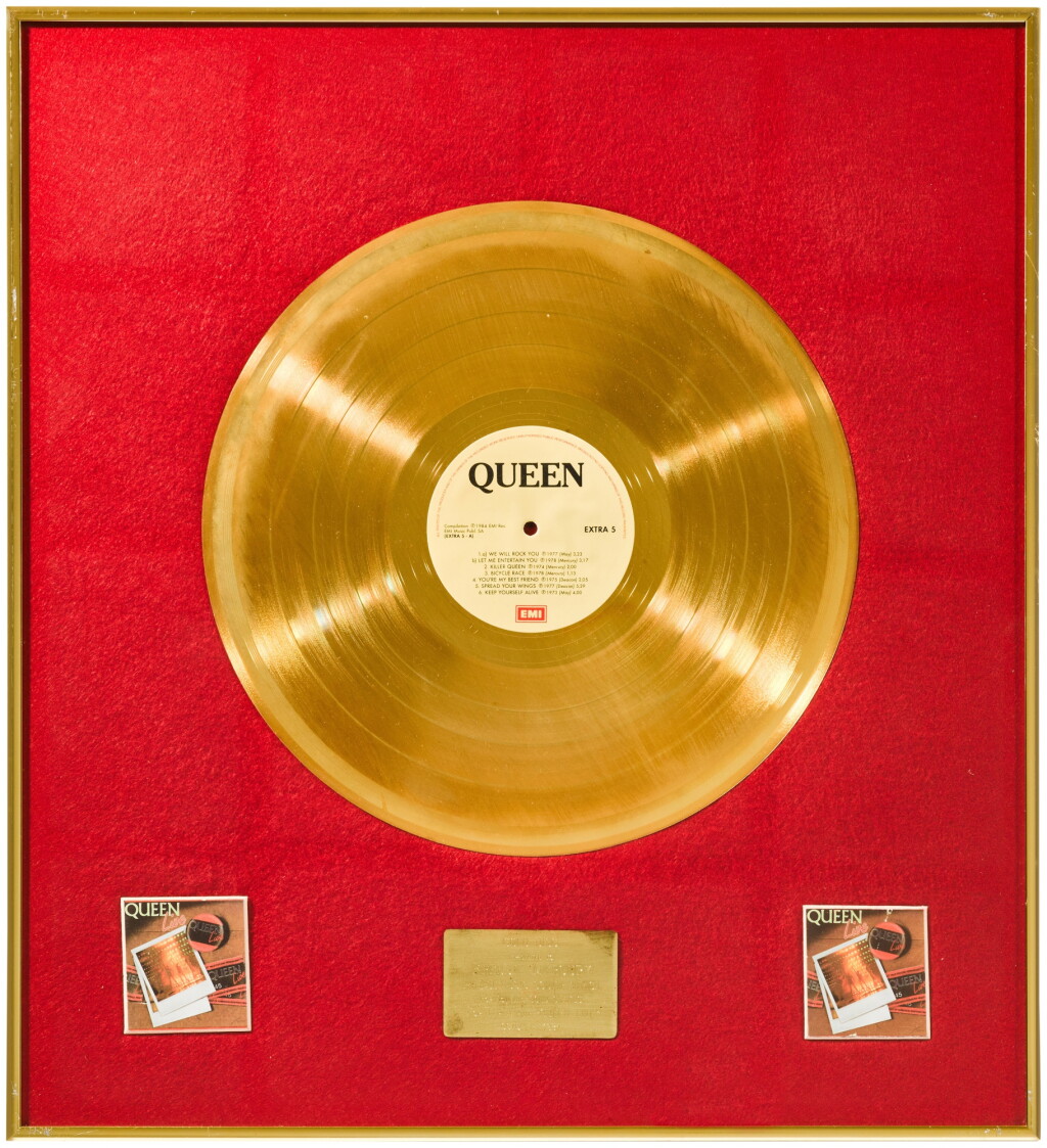View full screen - View 1 of Lot 2054. Queen – Freddie Mercury's South African in-house sales awards.