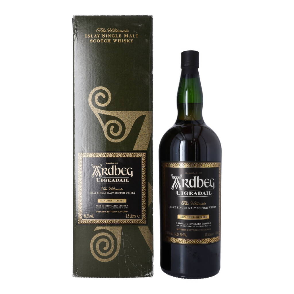 View full screen - View 1 of Lot 5052. Ardbeg Uigeadail 54.2 abv NV (1 BT4.5L).