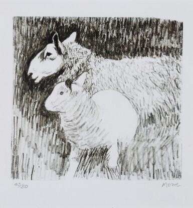 View full screen - View 1 of Lot 49. Sheep and Lamb (Cramer 390).