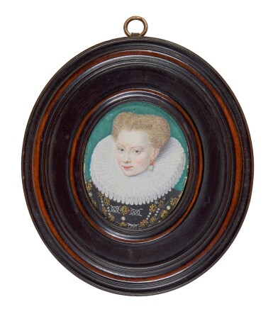 View full screen - View 1 of Lot 126. ATTRIBUTED TO BENJAMIN FOULON | Portrait of a lady, traditionally identified as Catherine, Princess of Cleves (1548-1633), circa 1585 .
