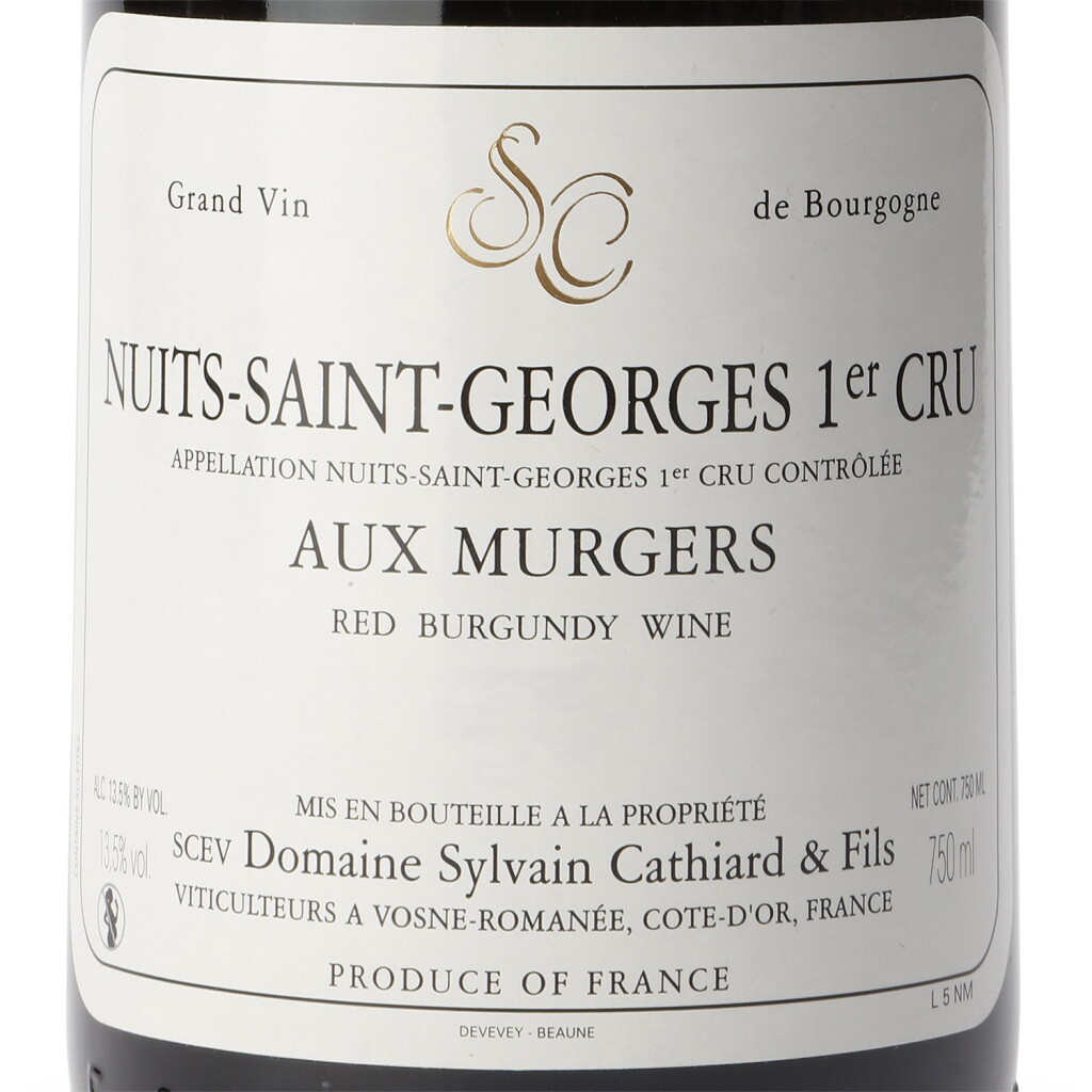 View full screen - View 1 of Lot 1034. Nuits St. Georges, Aux Murgers 2011 Sylvain Cathiard (6 BT).