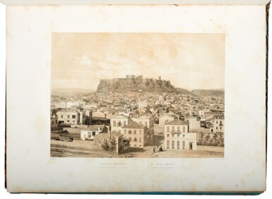 View full screen - View 1 of Lot 190. Marino P. Vréto | Athenes Moderne. Paris, 1861, original printed blue boards.